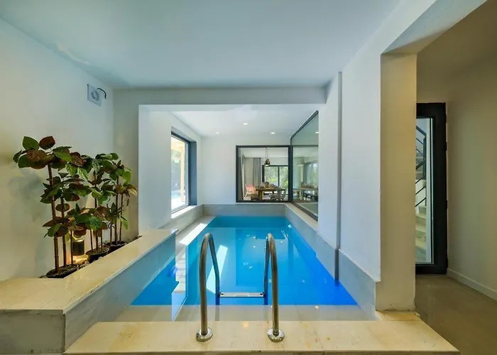 Arici Evi Delux Luxury With Indoor And Outdoor Pool 别墅 费特希耶